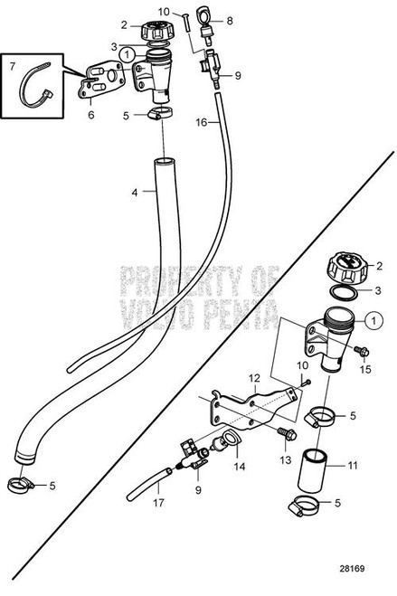 Pipe (V2) - Volvo Penta (21749233)