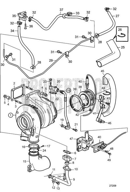 Pipe (V2) - Volvo Penta (21815753)
