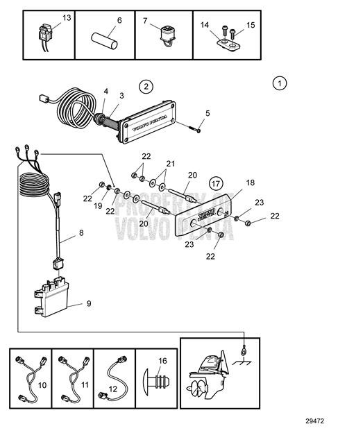 Cable(V2) - Volvo Penta (21825665)
