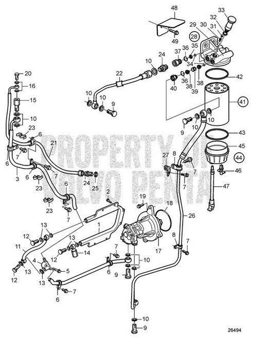 Fuel Pipe - Volvo Penta (21868355)