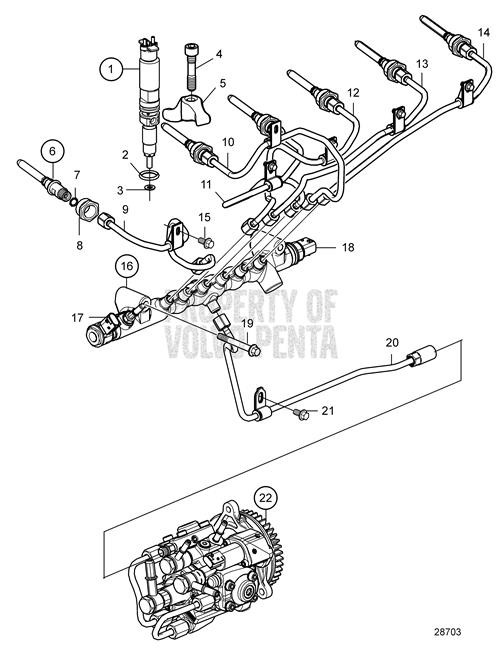 Fuel Pump (V2) - Volvo Penta (22208205)