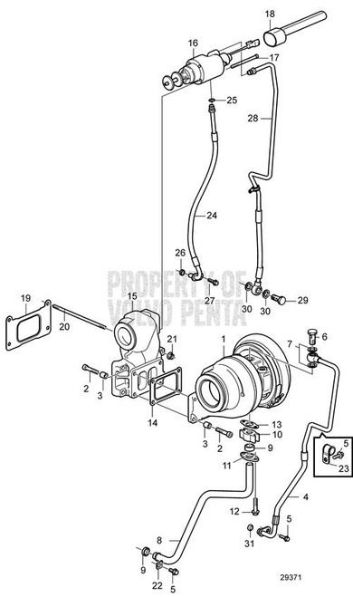 Valve Housing (V2) - Volvo Penta (22222785)