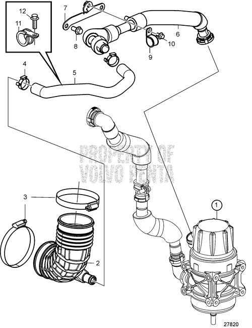 Elbow (V2) - Volvo Penta (22275097)