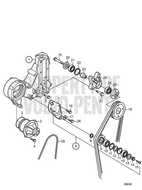 Belt Tensioner(V2) - Volvo Penta (22295257)