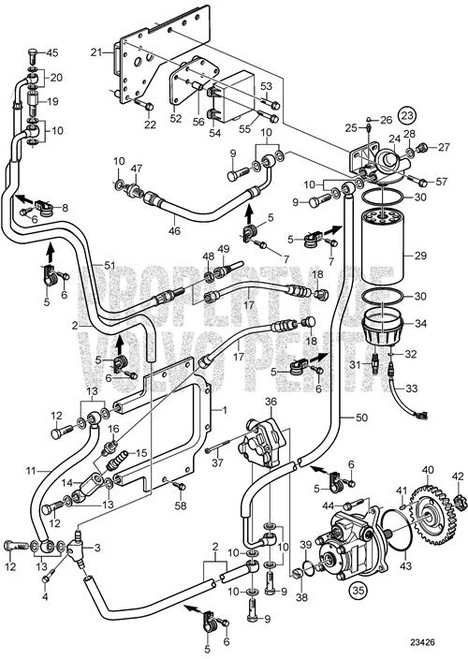Fuel Pump (V2) - Volvo Penta (22677519)