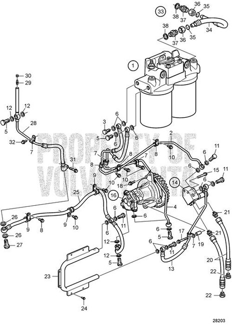 Fuel Pump (V2) - Volvo Penta (22677520)