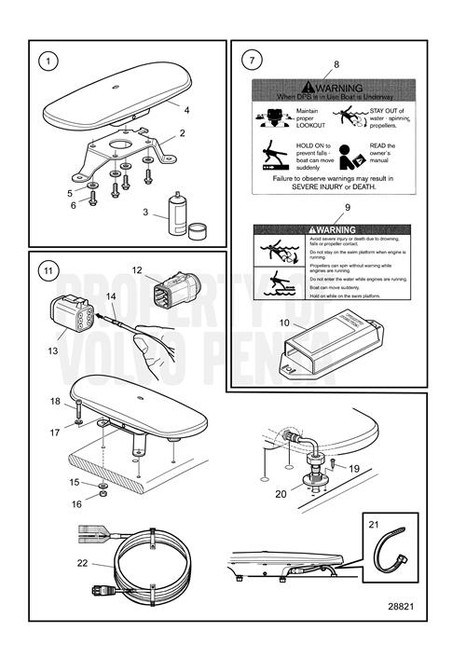 Antenna Base(V2) - Volvo Penta (22688297)