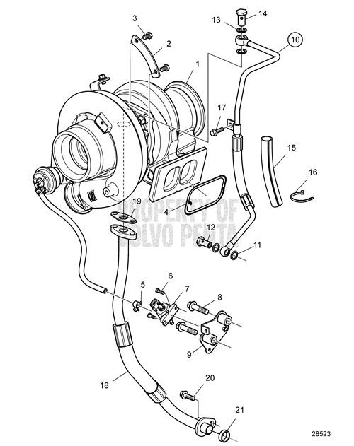 Oil Return Pipe - Volvo Penta (22722392)