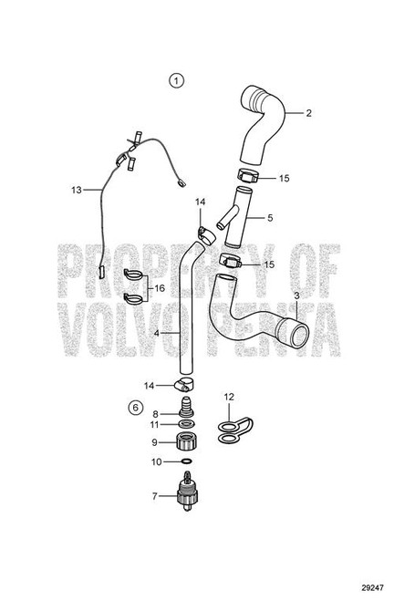 Hose Clamp - Volvo Penta (22854583)