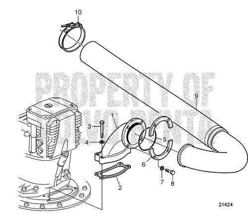 Exhaust Pipe Kit (V2) - Volvo Penta (22896523)