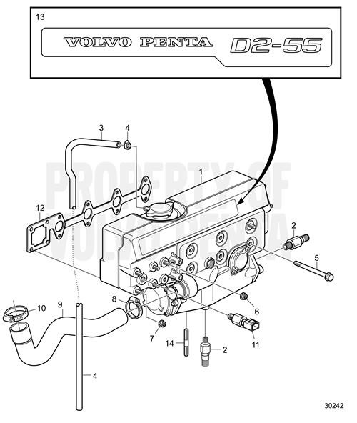 Heat Exchanger(V2) - Volvo Penta (22898286)
