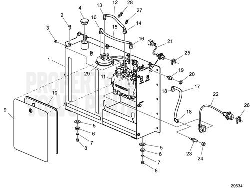 Tank (V2) - Volvo Penta (23227069)