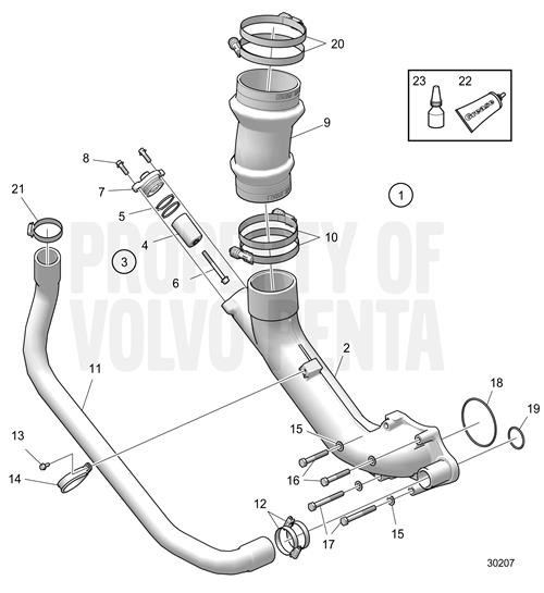 Hose Clamp(V2) - Volvo Penta (23316921)