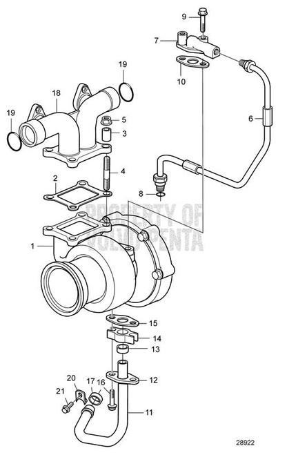 Pressure Hose(V2) - Volvo Penta (3165056)
