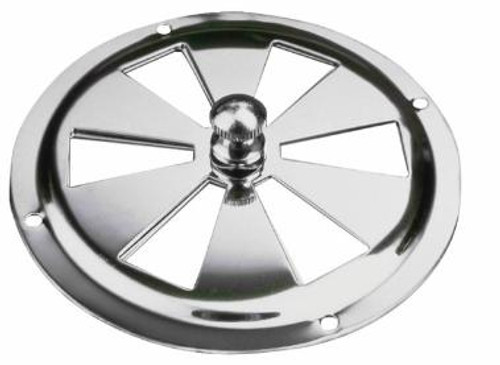 Stainless Steel BUTTERFLY Vent 5 - Center KNOB (331450-1)