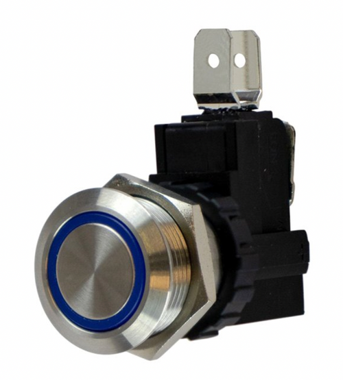 Stainless Steel PUSH ON/OFF Switch LED  25A (403064-1)