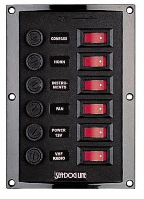 Nylon Switch PANEL VERTICAL 6- Switch (424110-1)