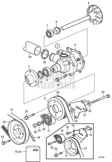 Drive Belt - Volvo Penta (3581460)