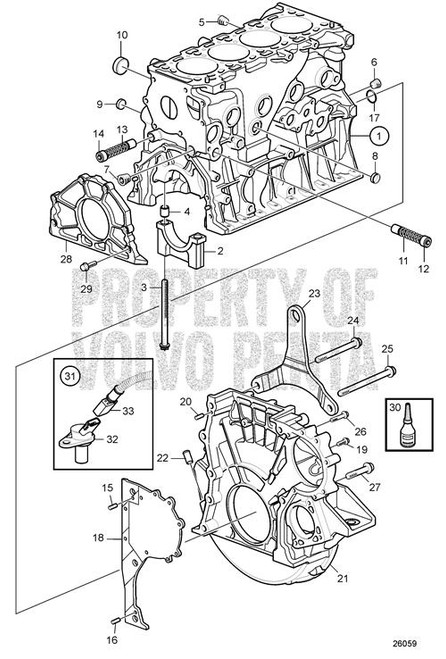 Six Point Screw(V2) - Volvo Penta (3581876)