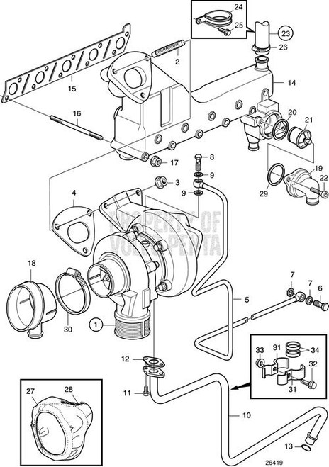 Oil Return Pipe(V2) - Volvo Penta (3584289)
