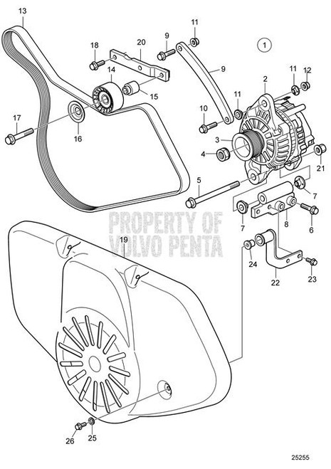 Alternator Bracket(V2) - Volvo Penta (3586753)