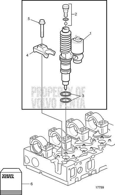 Unit Injector(V2) Has Core - Volvo Penta (3801403)