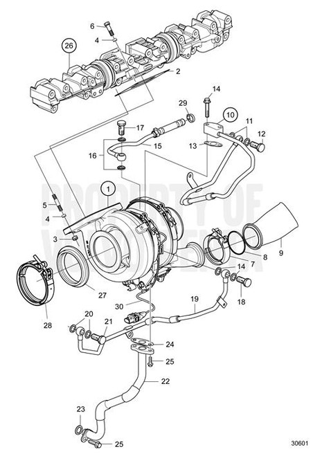 "Turbocharger, Exchange"(V2) - Volvo Penta (3801794)