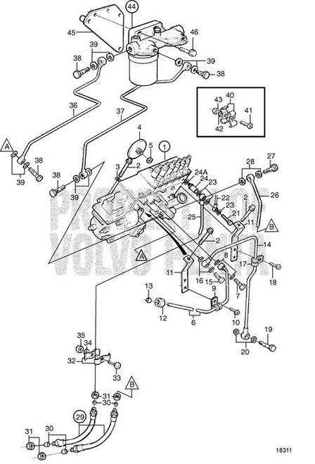 Turbocharger(V2) Has Core - Volvo Penta (3802121)