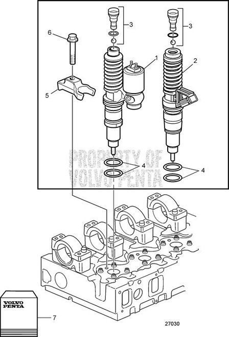 Unit Injector(V2) Has Core - Volvo Penta (3803917)