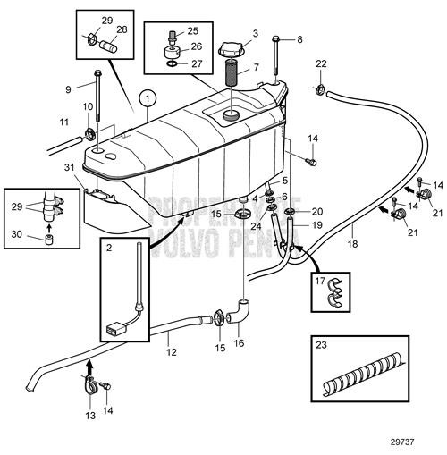 Hose Hook(V2) - Volvo Penta (3807104)