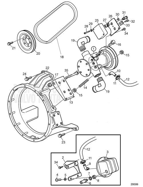 Belt Tensioner(V2) - Volvo Penta (3809196)