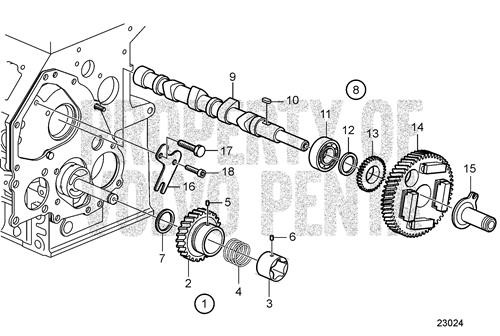 Camshaft(V2) - Volvo Penta (3809655)
