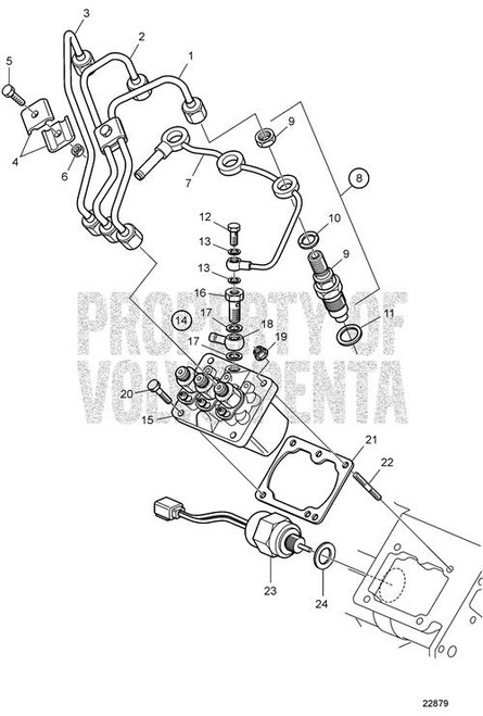 Pressure Pipe(V2) - Volvo Penta (3809666)