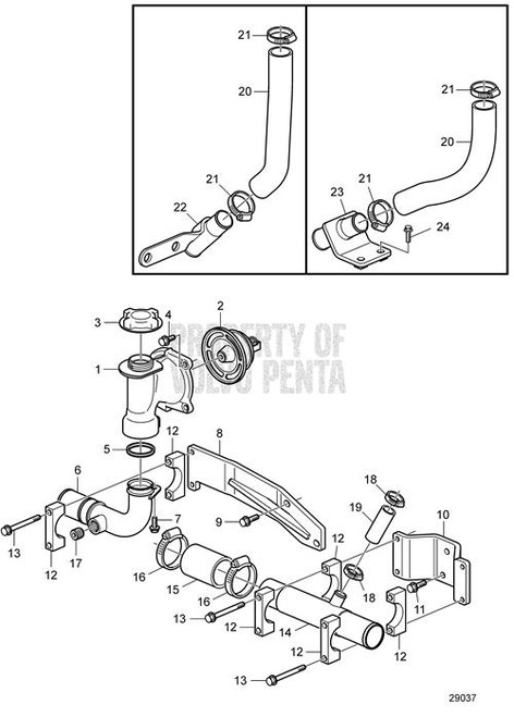 Water Pipe(V2) - Volvo Penta (3819892)