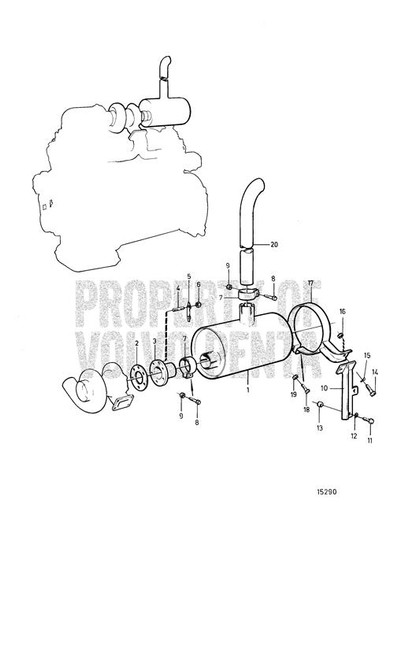 Support(V2) - Volvo Penta (3826341)