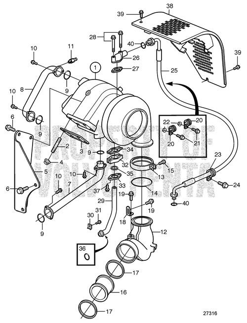 Coolant Pipe(V2) - Volvo Penta (3826600)