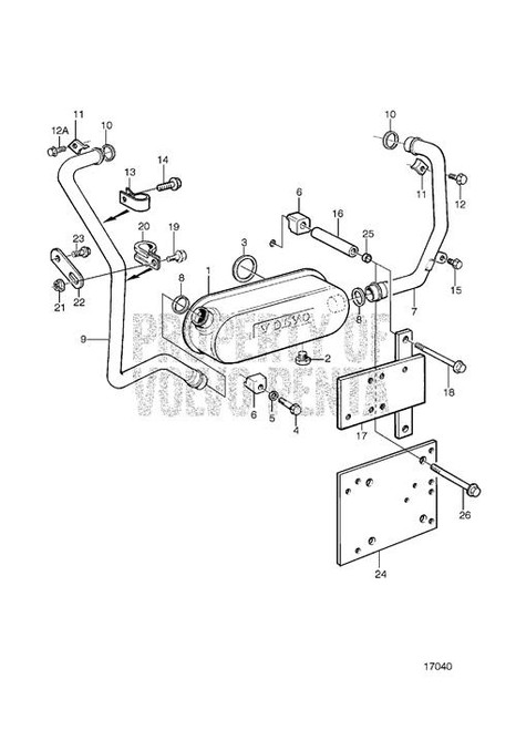 Water Pipe(V2) - Volvo Penta (3826984)