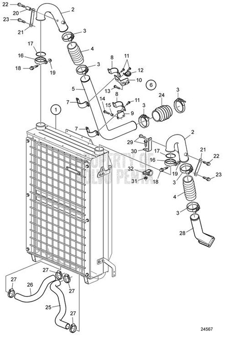 Connecting Pipe(V2) - Volvo Penta (3829131)