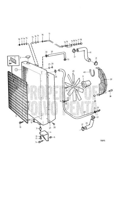 Radiator(V2) - Volvo Penta (3829277)