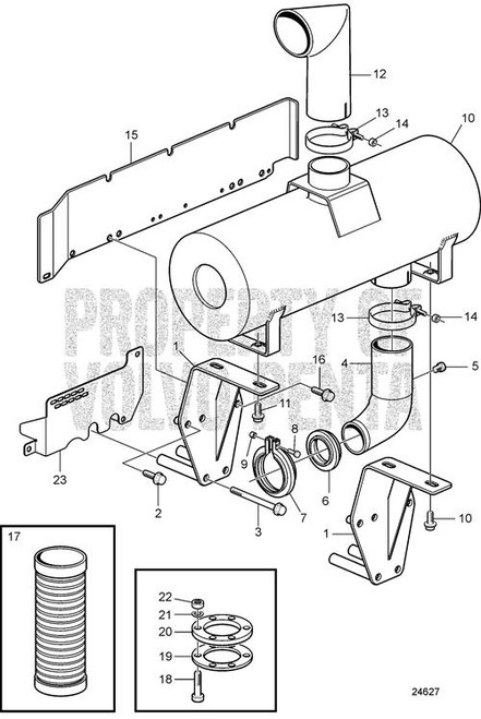 End Pipe(V2) - Volvo Penta (3837622)