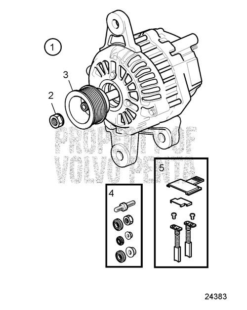 Alternator - Volvo Penta (3840181)