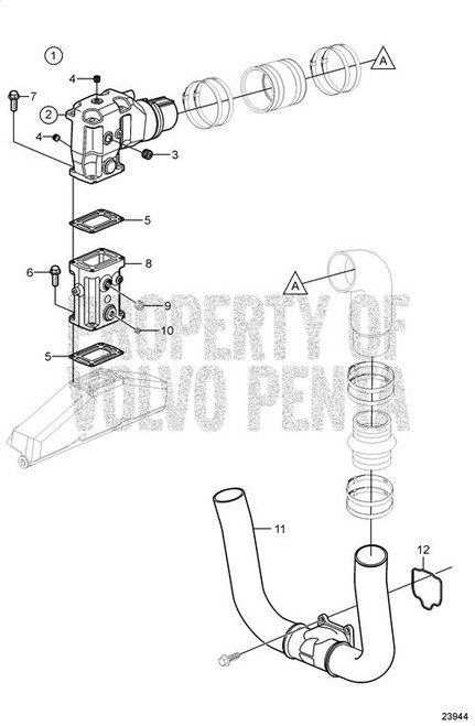 Pipe(V2) - Volvo Penta (3841317)