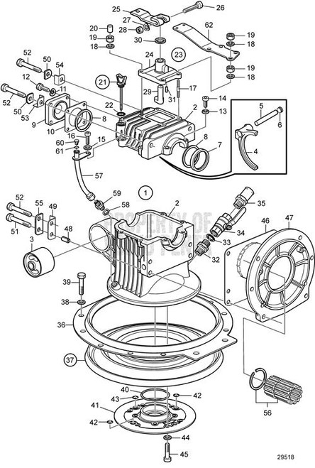 Splined Sleeve(V2) - Volvo Penta (3843112)