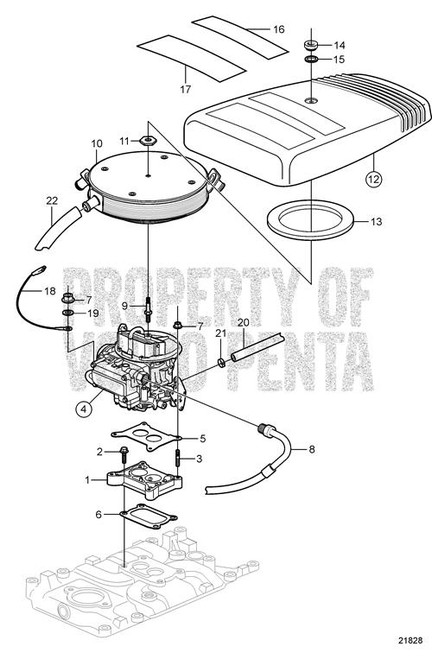 Screw, Volvo Penta (V2) - Volvo Penta (3852864)