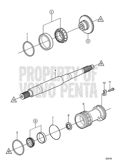 Shim Volvo Penta - Volvo Penta (3852878)