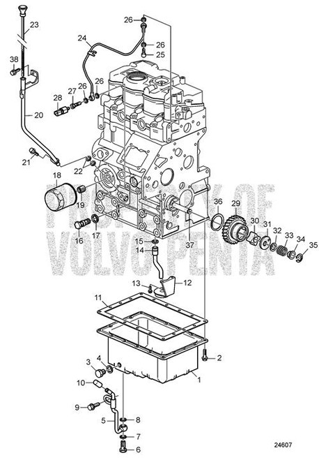 Screw, Volvo Penta - Volvo Penta (3853392)