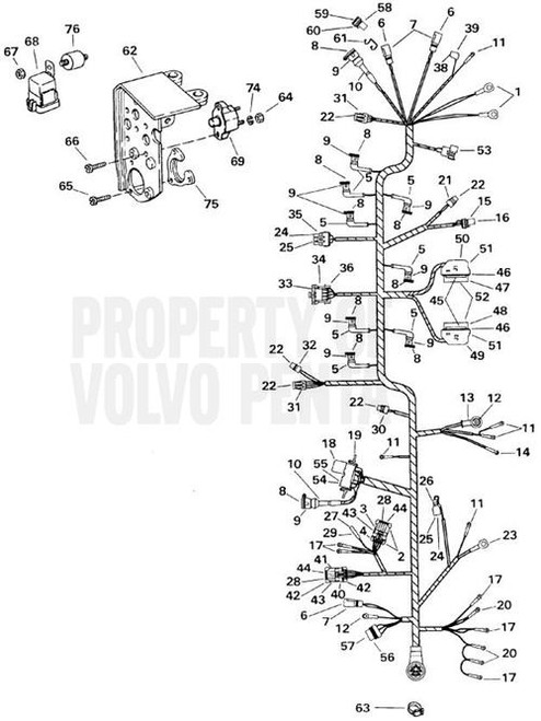 Connector Volvo Penta (V2) - Volvo Penta (3855251)