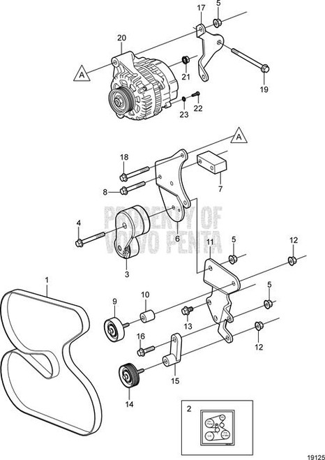 Bracket Volvo Penta (V2) - Volvo Penta (3860096)