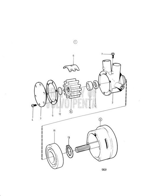 Sea Water Pump - Volvo Penta (3860703)