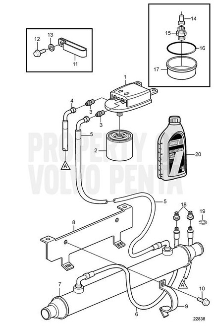 Oil Cooler(V2) - Volvo Penta (3862280)